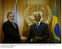 Presidente Lula cumprimenta o secretário-geral da ONU, Kofi Annan, na sede da Organização das Nações Unidas.