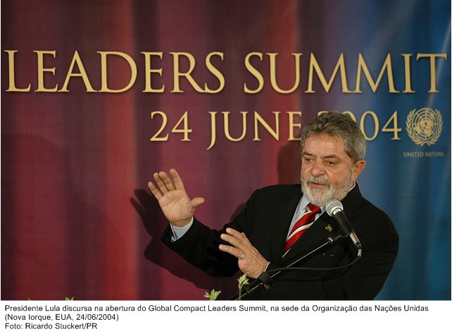 Presidente Lula discursa na abertura do Global Compact Leaders Summit, na sede da ONU.