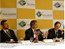Presidente Lula e os ministros Palocci e Furlan durante Encontro de Alto Nível com Investidores Estrangeiros.