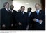 Presidente Lula e o presidente de São Tomé, Fradique de Menezes e de Portugal, Jorge Sampaio antes do início da sessão de trabalho.