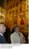Presidente Lula ao lado do presidente da Ucrânia, Leonid Kutchma, visita uma catedral de Kiev.