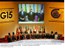 Presidente Lula, e os presidentes Hugo Cháves e Néstor Kirchner na cerimônia de abertura da 12 cúpula G-15.