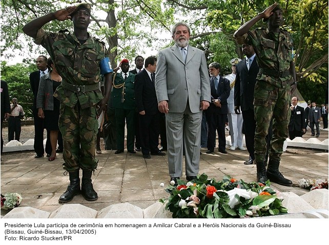 Presidente Lula participa de cerimônia em homenagem a Amilcar Cabral e heróis nacionais da Guiné-Bissau.