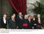 Presidente Lula, dona Marisa, os pres. da Câmara, Severino Cavalcanti, do Senado, Renan Calheiros,  do STF, Nelson Jobim, funeral do Papa.