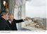 Presidente Lula e o presidente da Itália, Carlo Ciampi, observam Roma, do Palácio Quirinale.