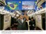 Presidente Lula e dona Marisa visitam a estação de metrô de Shimbashi para conhecer programa de divulgação do Brasil.