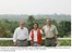 Presidente Lula e os presidentes do Peru, Alejandro Toledo e da Bolívia, Eduardo Rodriguez, na cerimônia de início das obras da rodovia interoceânica.