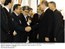 Presidente Lula, ao lado do presidente russo, Vladimir Putin, que cumprimenta o ministro da agricultura, Roberto Rodrigues.