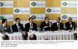 Presidente Lula, os ministros Eunício Oliveira, Luiz Furlan, Antonio Palocci, José Dirceu e Henrique Meirelles, em sessão plenária com investidores.