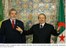 Presidente Lula e o presidente da Argélia, Abdelaziz Bouteflika, durante visita de estado à Argélia.