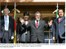 Presidente Lula ao lado dos presidentes da Argentina, Venezuela e Bolívia, que se reuniram hoje em Puerto Iguazu.