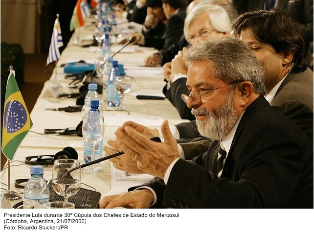 Presidente Lula durante 30ª Cúpula dos Chefes de Estado do Mercosul.