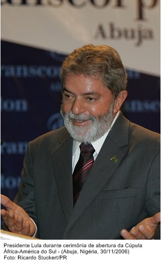 Presidente Lula, durante cerimônia de abertura da Cúpula África-América do Sul.