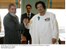 Presidente Lula, durante encontro com o presidente da Líbia, Muammar Al-Kadhafi, na Nigéria.