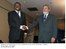 Presidente Lula durante encontro com o presidente do Togo, Faure Gnassingbé, na Nigéria.