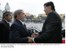 Presidente Lula cumprimenta o novo presidente do Peru, Alan García ao lado do governador do Acre, Jorge Viana.