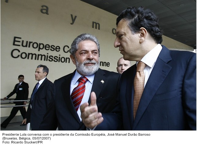Presidente Lula conversa com o presidente da Comissão Européia, José Manuel Durão Barroso.