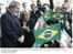 Presidente Lula e a presidente do Chile, Michelle Bachelet, durante visita a escola República del Brasil.