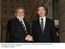 Presidente Lula durante encontro com o primeiro-ministro dinamarquês, Anders Fogh Rasmussen.