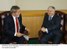 Presidente Lula conversa com o presidente da Polônia, Lech Kaczynski, durante encontro na sede da ONU.