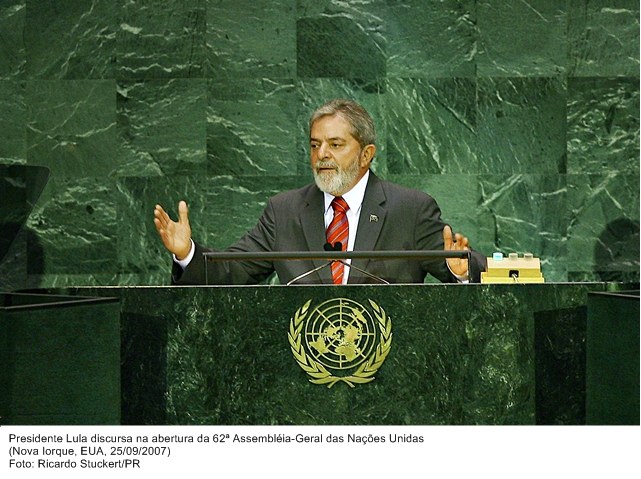 Presidente Lula discursa na abertura da 62ª Assembléia-Geral das Nações Unidas.