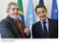 Presidente Lula e o presidente da Francês, Nicolas Sarkozy, durante encontro em Nova Iorque.
