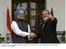 Presidente Lula cumprimenta o primeiro-ministro da Índia, Manmohan Singh.