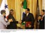 Presidente Lula durante encontro com o presidente do Panamá, Martín Torrijos, no Palácio das Garças.