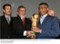 Presidente Lula, Dunga e Romário após anúncio da FIFA que o Brasil cediará a Copa do Mundo de 2014.