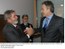 Presidente Lula durante encontro com o primerio-ministro do Reino Unido, Tony Blair.