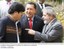 Presidente Lula e os presidentes Evo Morales e Hugo Cháves durante encontro da Cúpula Energética da Comunidade Sul-Americana de Nações.