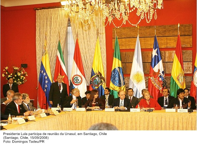 Presidente Lula participa de reunião da Unasul, em Santiago, Chile.