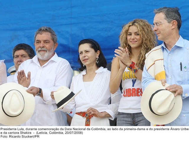 Presidente Lula durante comemoração da Data Nacional da Colômbia, em Letícia.