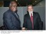 Presidente Lula cumprimenta o presidente da Namíbia, Hifikepunye Pohamba, durante encontro na sede da ONU, em Nova Iorque.