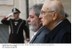 Presidente Lula e o presidente da Itália, Giorgio Napolitano durante cerimônia de despedida.