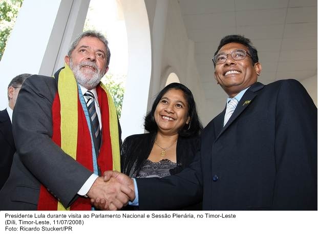 Presidente Lula durante visita ao Parlamento Nacional e Sessão Plenária, no Timor-Leste.