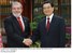 Presidente Lula cumprimenta o presidente da China, Hu Jintao, durante visita oficial à China.