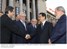 Presidente Lula, o presidente da China, Hu Jintao, e o presidente da Petrobrás, Sergio Gabrielli, durante encontro.