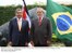 Presidente Lula e o presidente da Costa Rica, Oscar Arias, durante cerimônia oficial de chegada ao país.