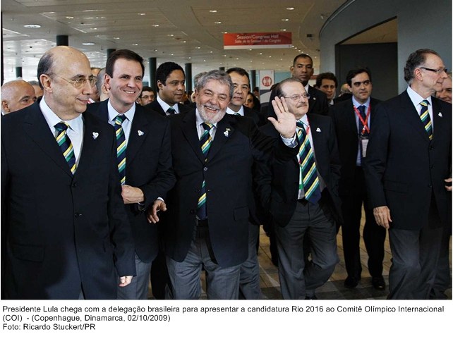 Presidente Lula chega com a delegação brasileira para apresentar a candidatura Rio 2016 ao COI.