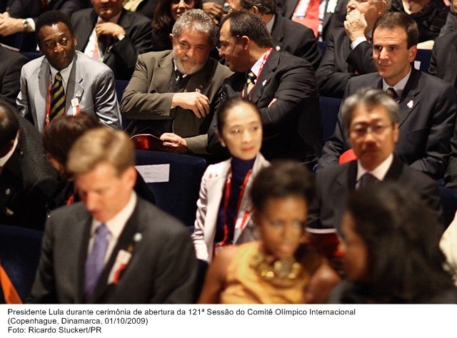 Presidente Lula durante cerimônia de abertura da 121ª do Comitê Olímpico Internacional.