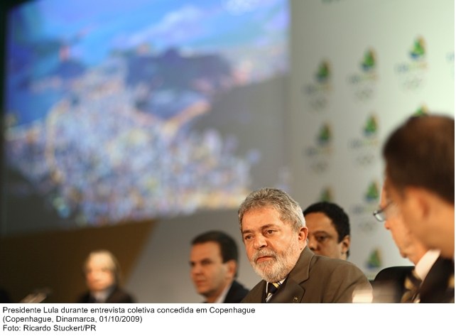 Presidente Lula durante entrevista coletiva concedida  em Copenhague.