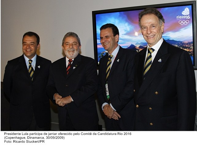 Presidente Lula participa de jantar oferecido pelo Comitê da candidatura  Rio 2016.