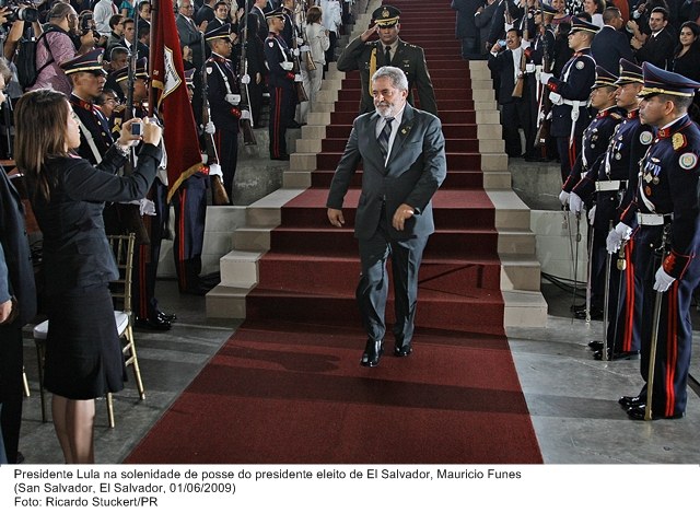 Presidente Lula na solenidade de posse do presidente eleito de El Salvador, Maurício Funes.