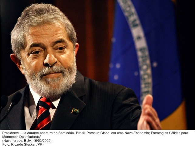 Presidente Lula durante abertura do Seminário Brasil Parceiro Global em uma Nova Economia.