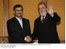 Presidente Lula durante encontro com o presidente do Irã, Mahmoud Ahmadinejad, em Nova York.