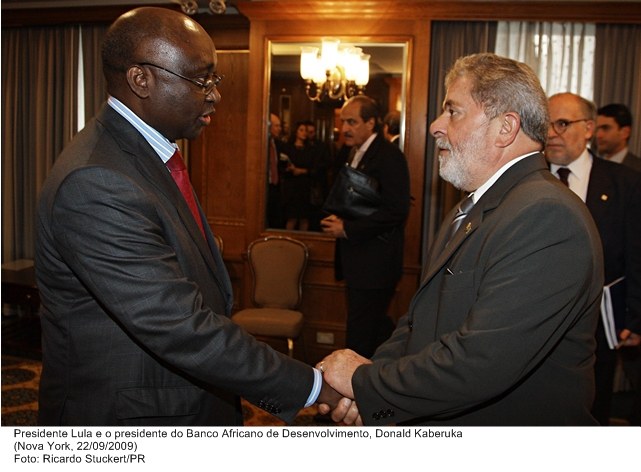 Presidente Lula e o presidente do Banco Africano de Desenvolvimento, Donald  Kaberuka.