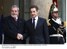 Presidente Lula durante encontro com o presidente da França, Nicolas Sarkozy.