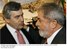 Presidente Lula conversa com o primeiro-ministro do Reino Unido, Gordon Brown, durante encontro na Itália.