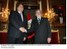 Presidente Lula é recebido pelo presidente do Peru, Alan Garcia, na cerimônia oficial de chegada.